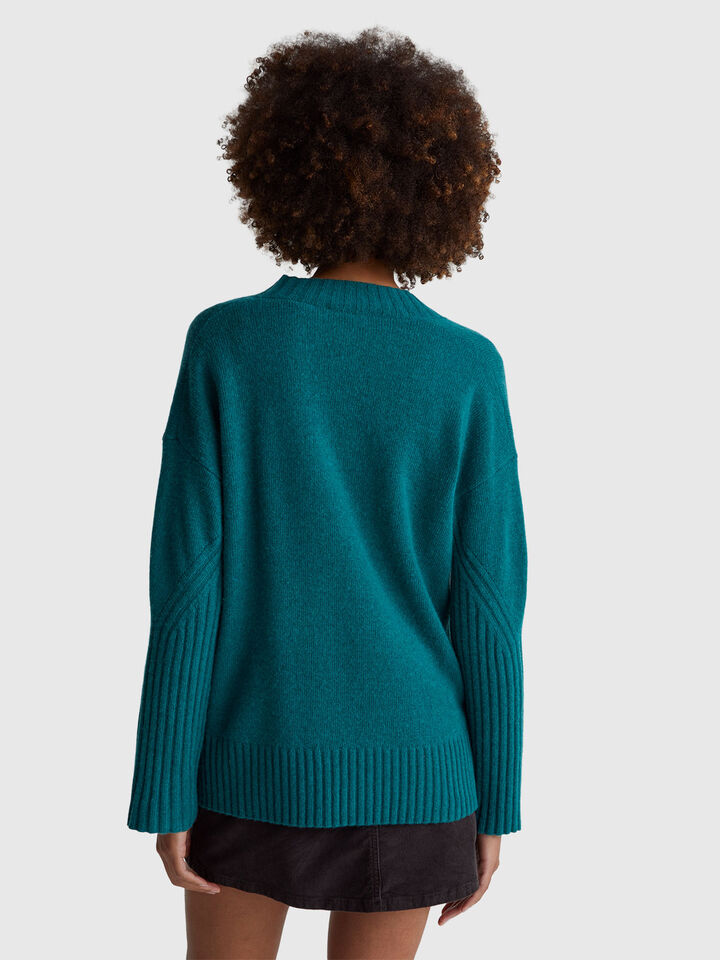 V NECK SWEATER L/S Women image number 2